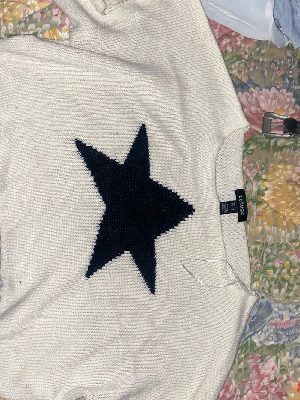 White Star Intarsia Cozy Sweater - Petite